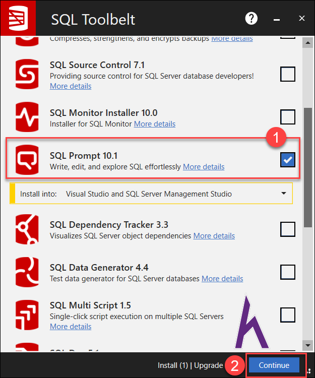 Sql user prompt